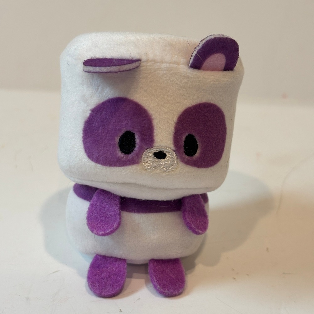 Just Play Mallo Mallo Panda Plush Purple White Marshmallow Squeeze Toy 2132KM01